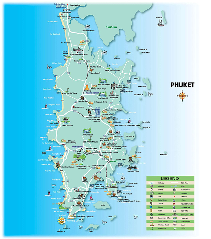 Mapa de Phuket